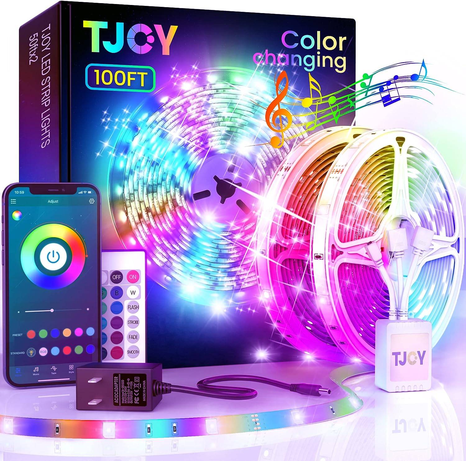 100ft Bluetooth LED Strip Lights